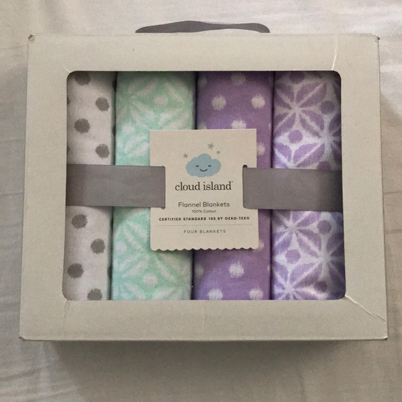 cloud island flannel blankets